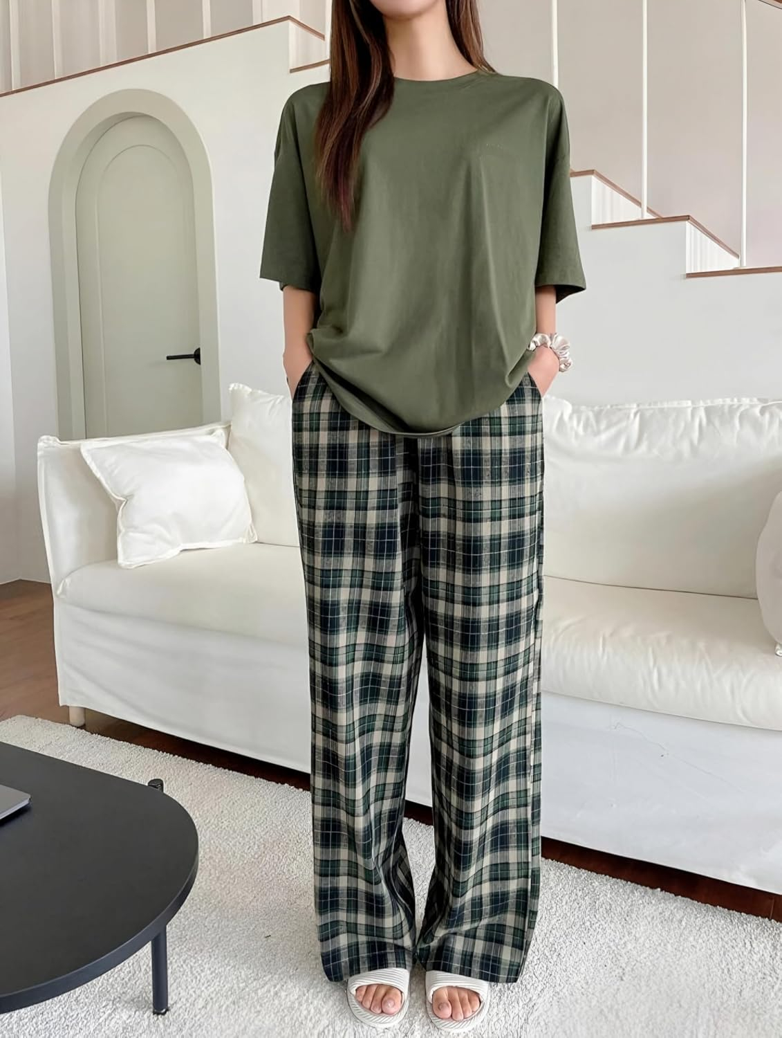 Women Round Neck Printed Nightsuit Set - Image 24