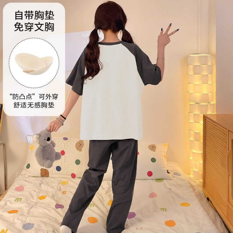 Women Round Neck Printed Nightsuit Set - Image 59