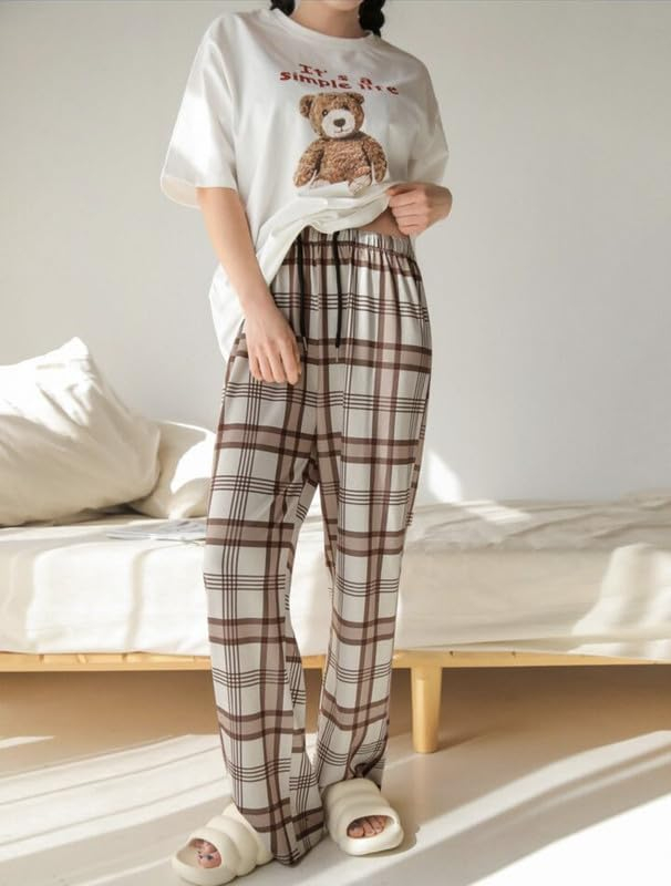 Women Round Neck Printed Nightsuit Set - Image 71