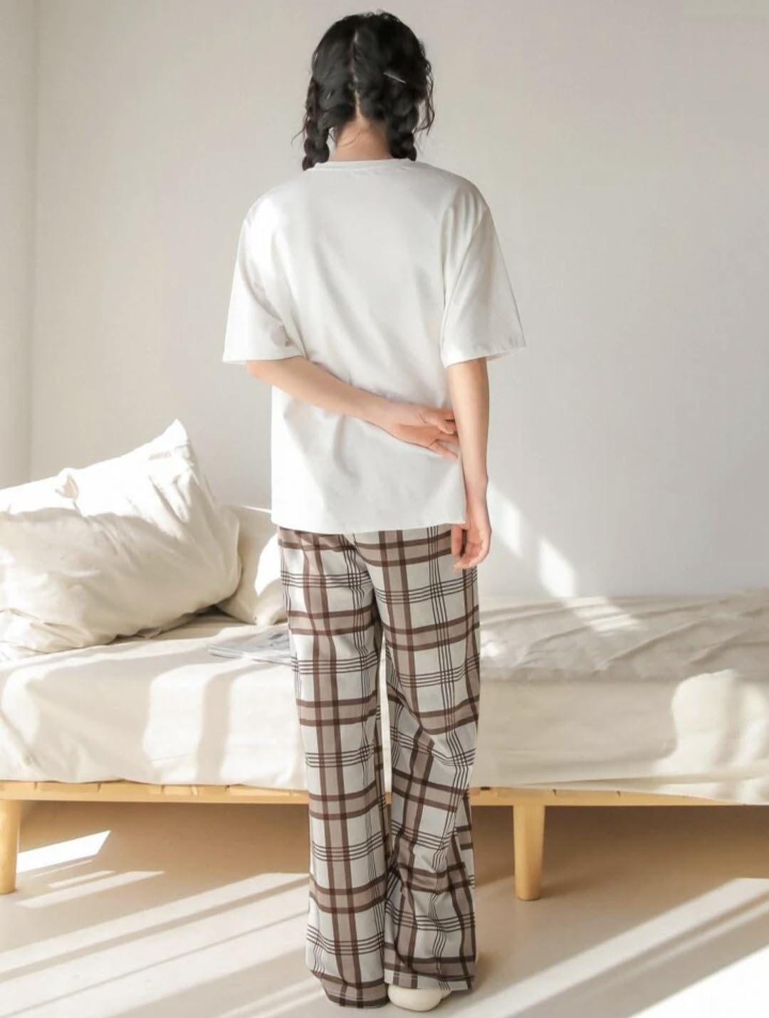 Women Round Neck Printed Nightsuit Set - Image 112