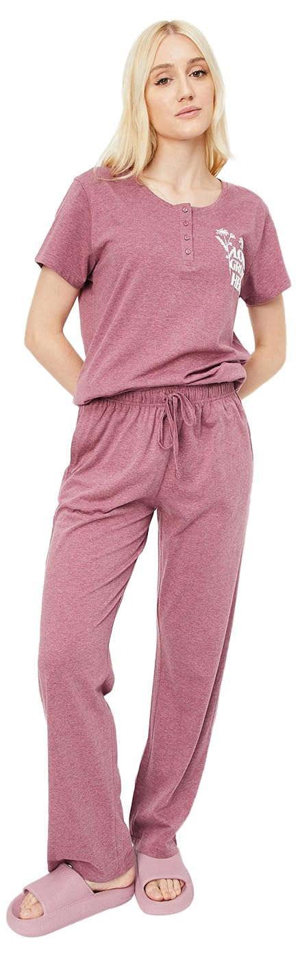 Women Printed Half Sleeve Cotton Pyjama Set