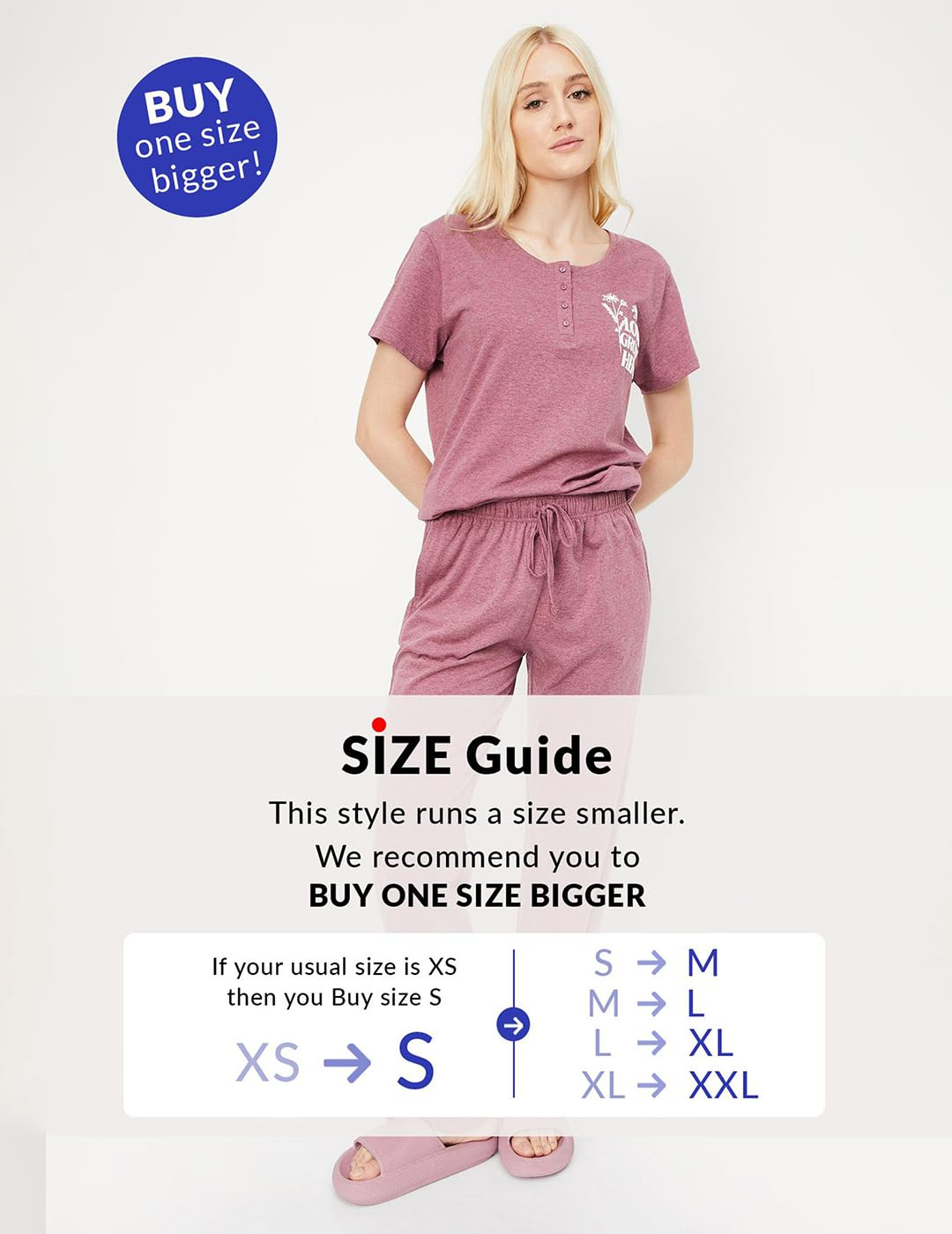 Women Printed Half Sleeve Cotton Pyjama Set - Image 4