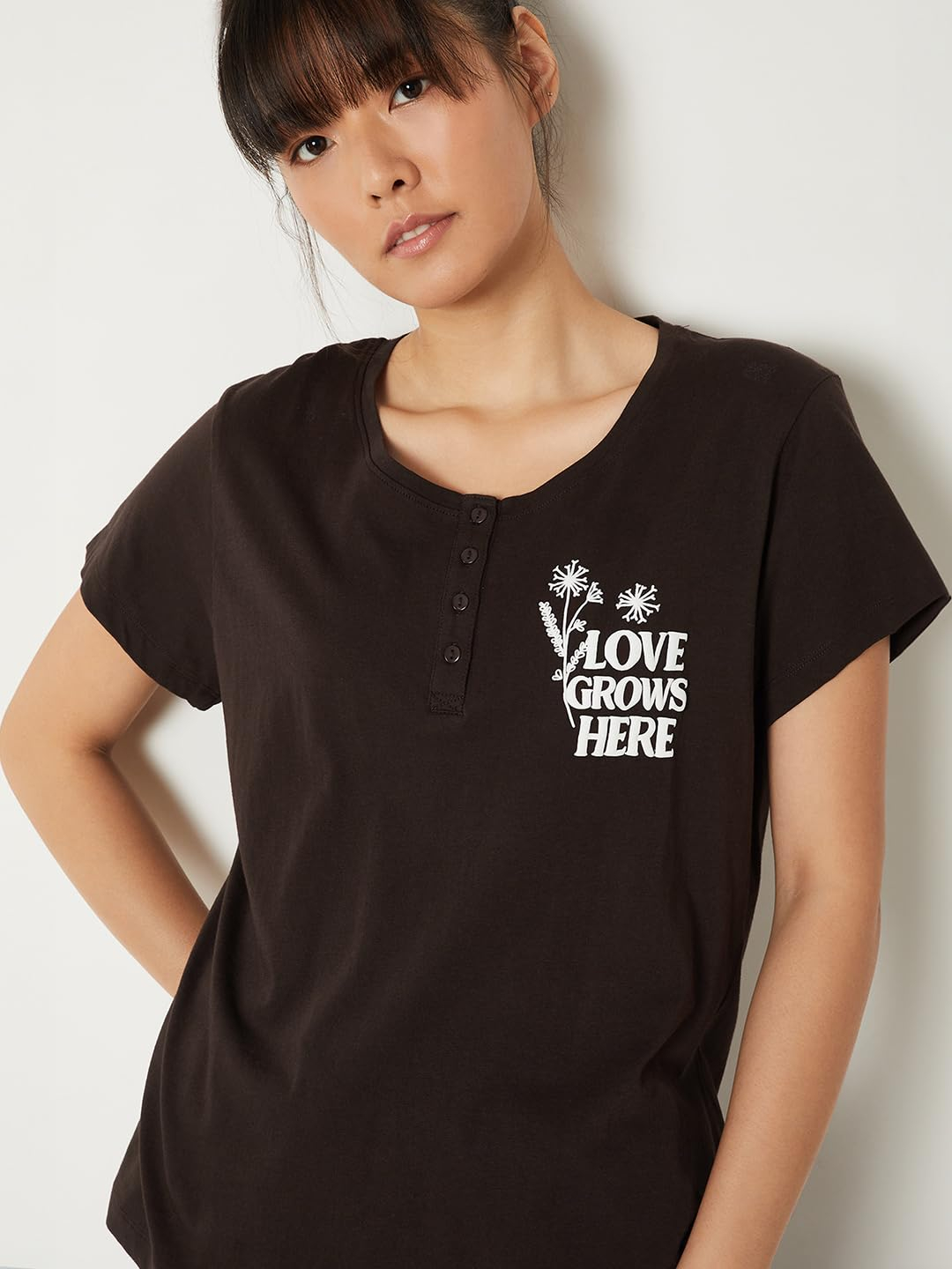Women Printed Half Sleeve Cotton Pyjama Set - Image 11