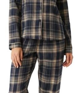 Women Button Down Full Sleeve Night Suit Set