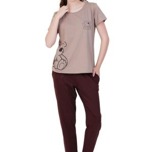 Women Premium Cotton Printed Night Suit Set