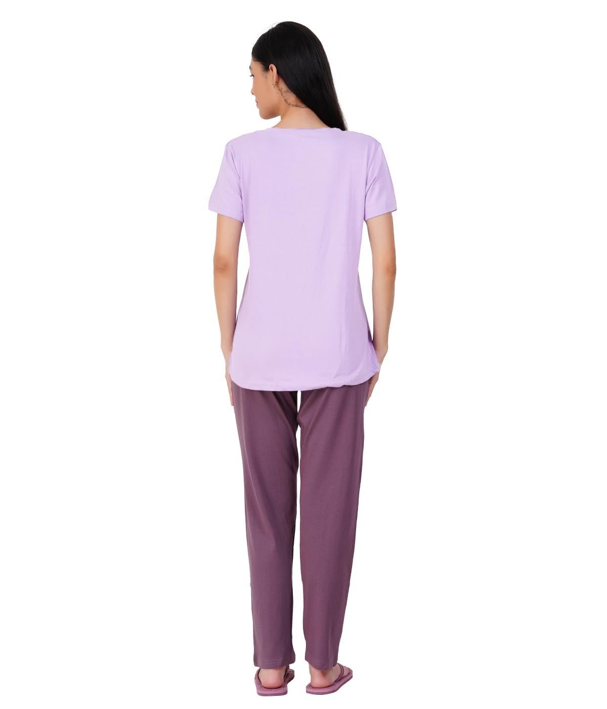 Women Premium Cotton Printed Night Suit Set - Image 7