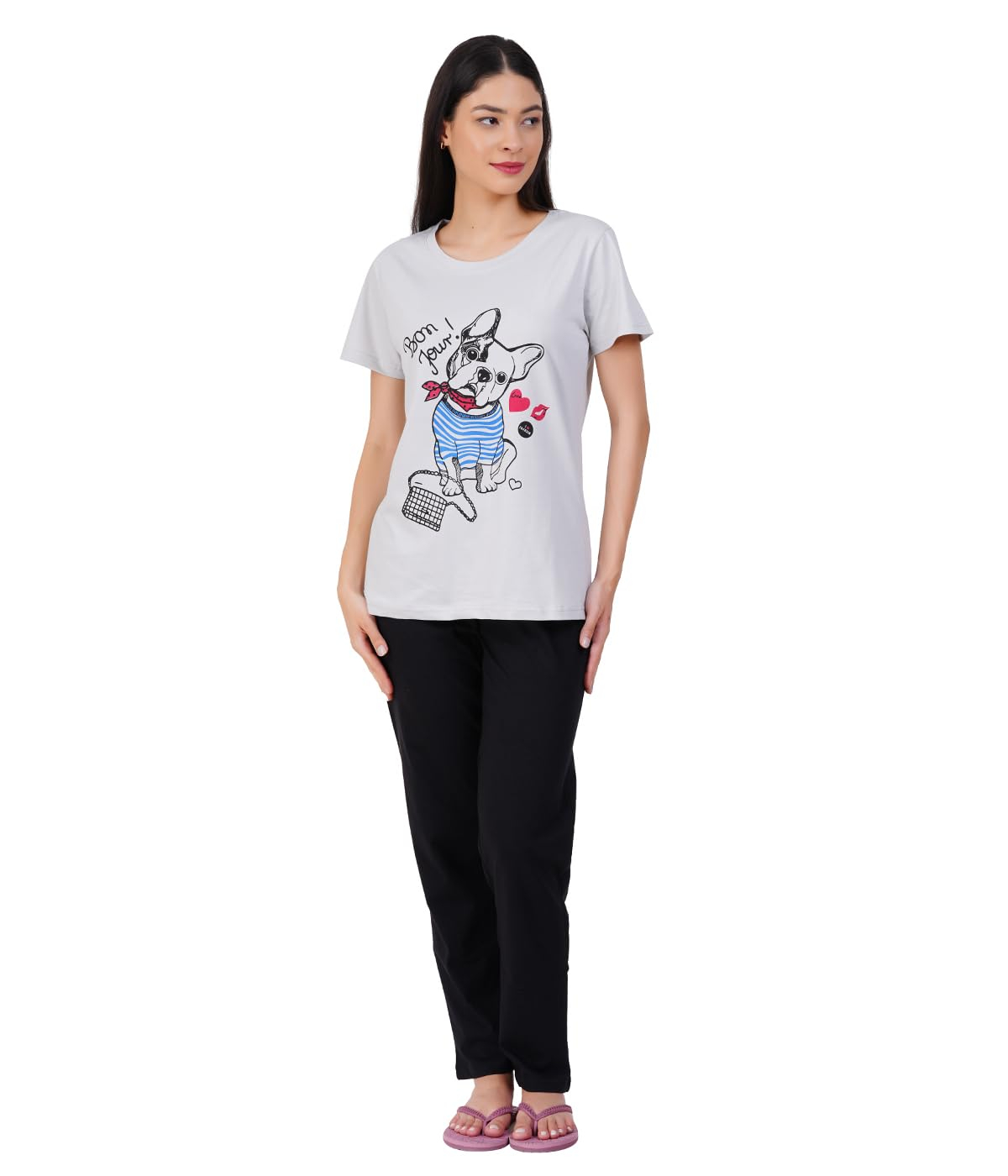 Women Premium Cotton Printed Night Suit Set - Image 28