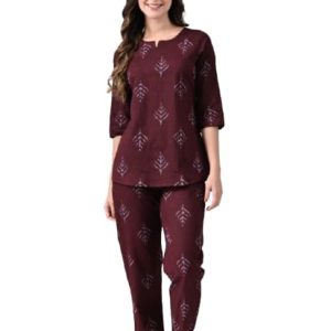 Women Soft Printed Night Suit Set