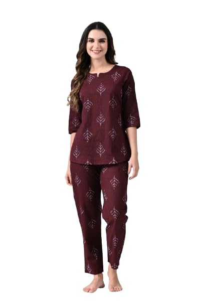 Women Soft Printed Night Suit Set