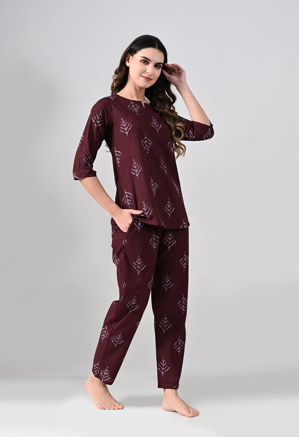 Women Soft Printed Night Suit Set - Image 3