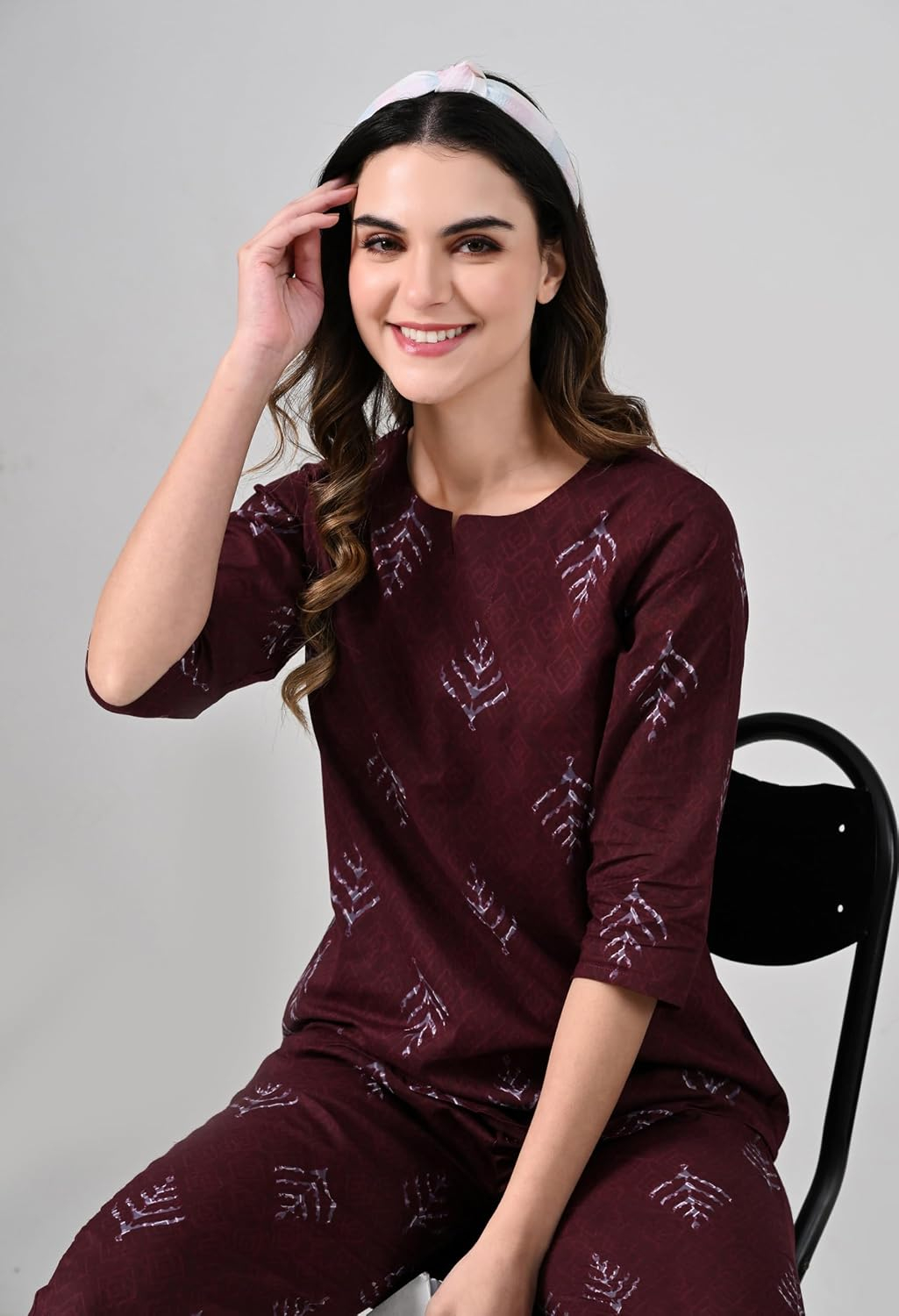 Women Soft Printed Night Suit Set - Image 4