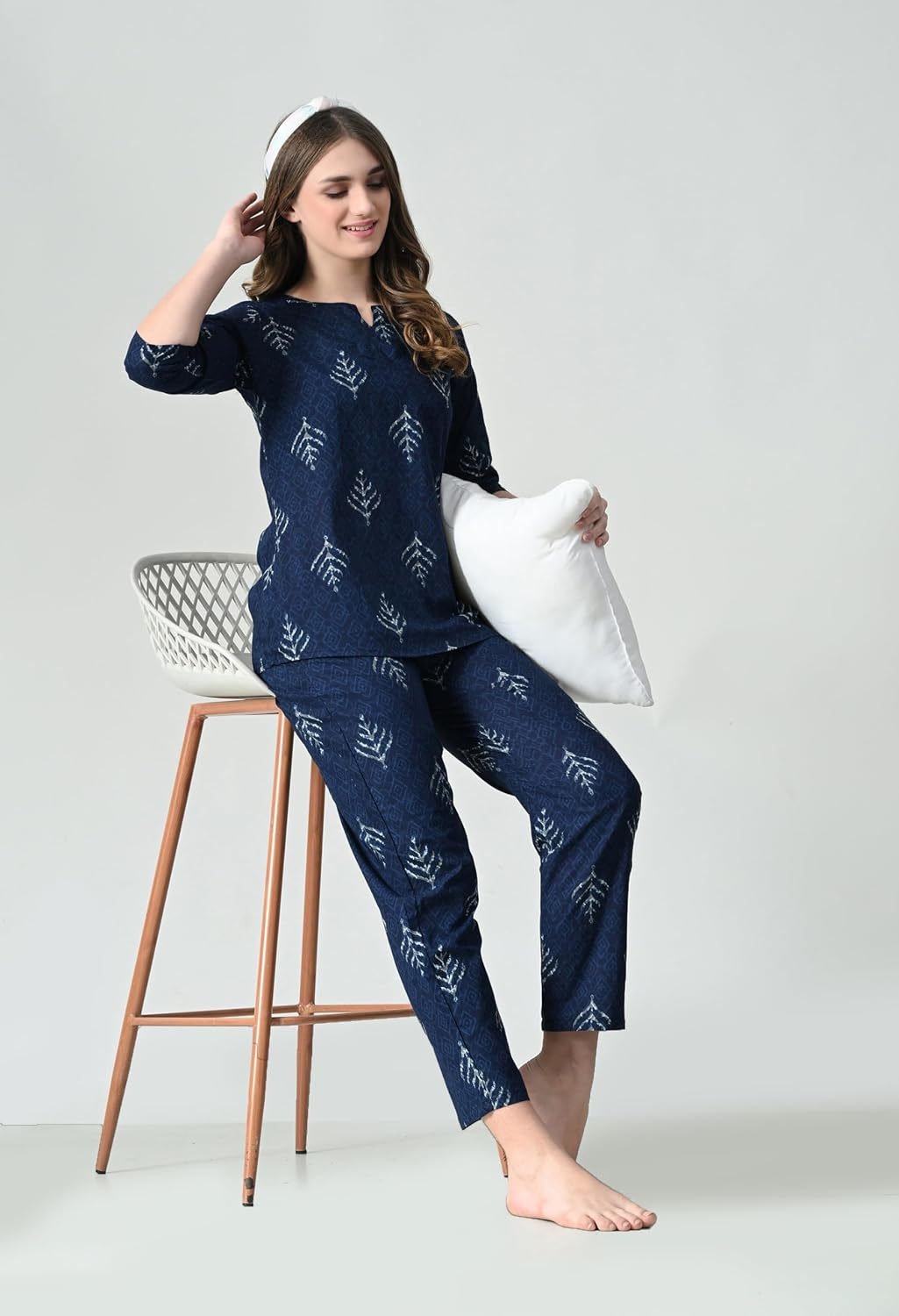 Women Soft Printed Night Suit Set - Image 11