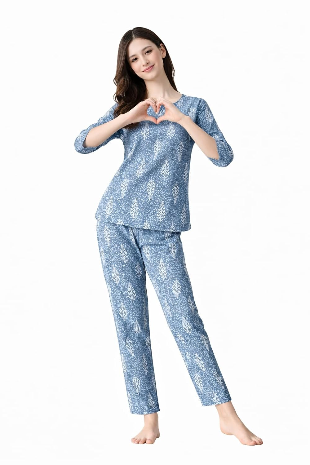 Women Soft Printed Night Suit Set - Image 12