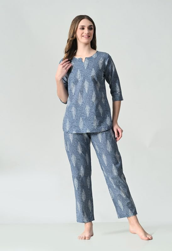 Women Soft Printed Night Suit Set - Image 13