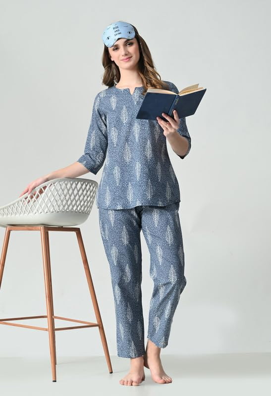 Women Soft Printed Night Suit Set - Image 17