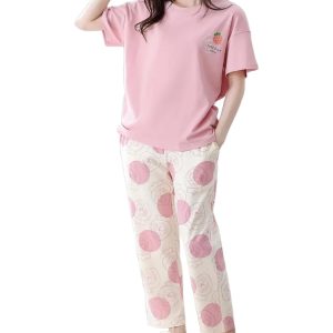 Women Round Neck Full Sleeve Pajama Set