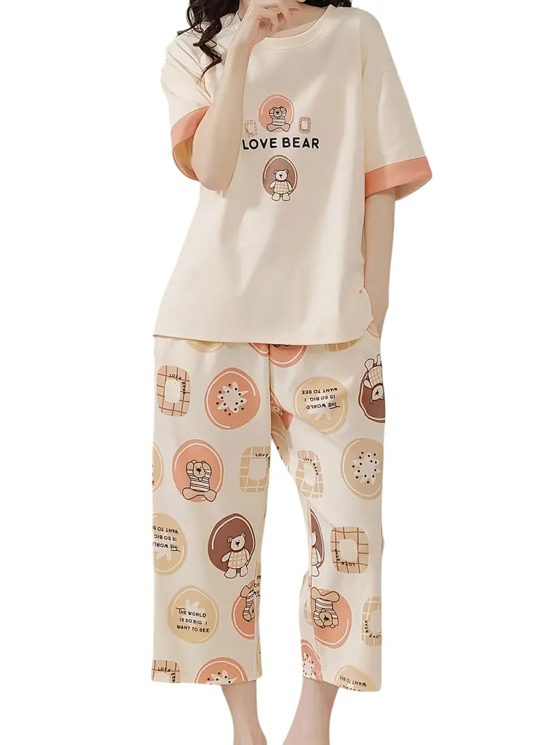 Women Printed Full Sleeve Lounge Night Suit Set - Image 13
