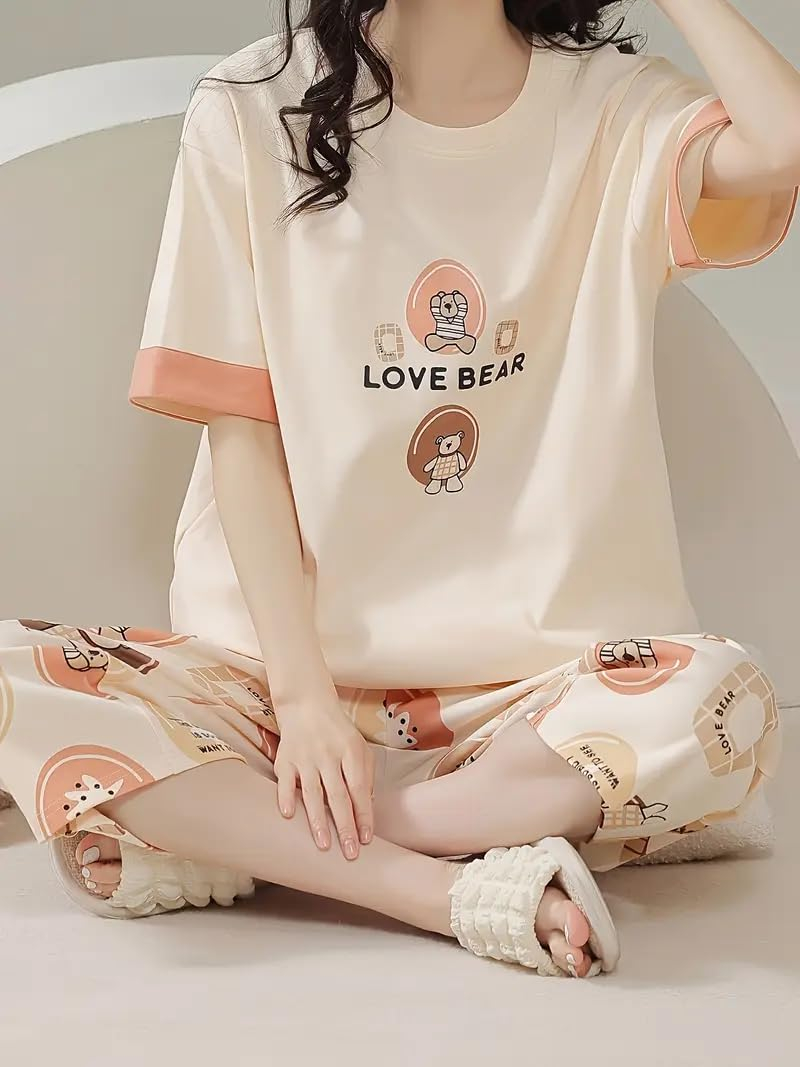 Women Printed Full Sleeve Lounge Night Suit Set - Image 15
