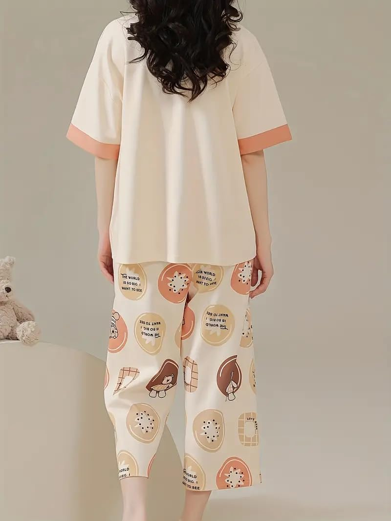 Women Printed Full Sleeve Lounge Night Suit Set - Image 16