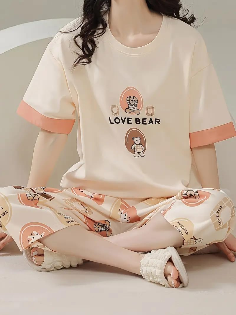 Women Printed Full Sleeve Lounge Night Suit Set - Image 17