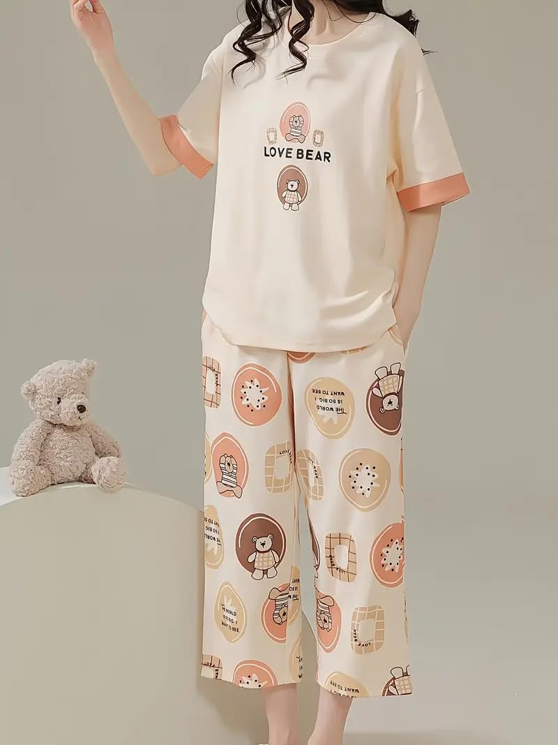 Women Printed Full Sleeve Lounge Night Suit Set - Image 18
