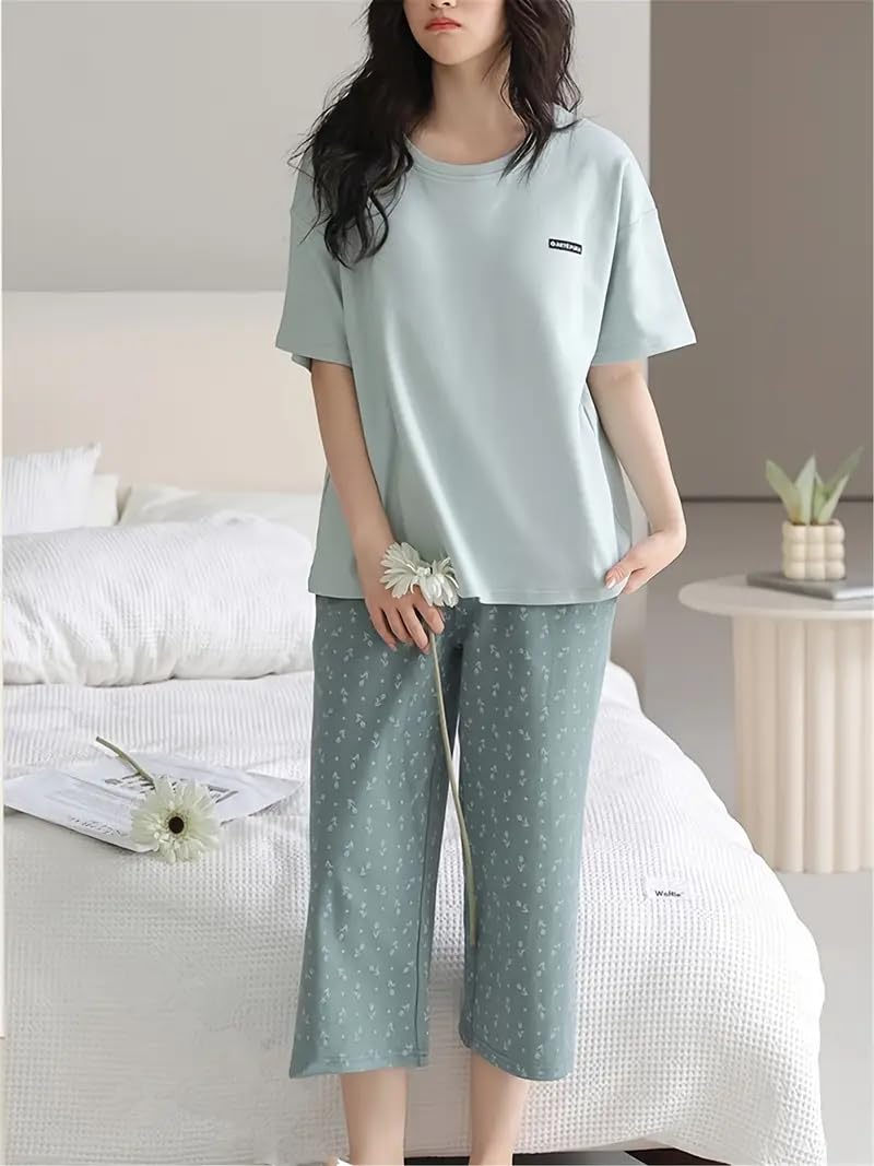 Women Printed Full Sleeve Lounge Night Suit Set - Image 20