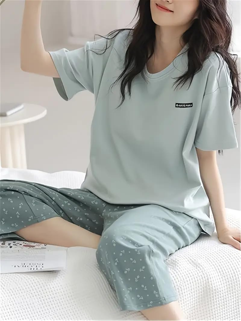 Women Printed Full Sleeve Lounge Night Suit Set - Image 21