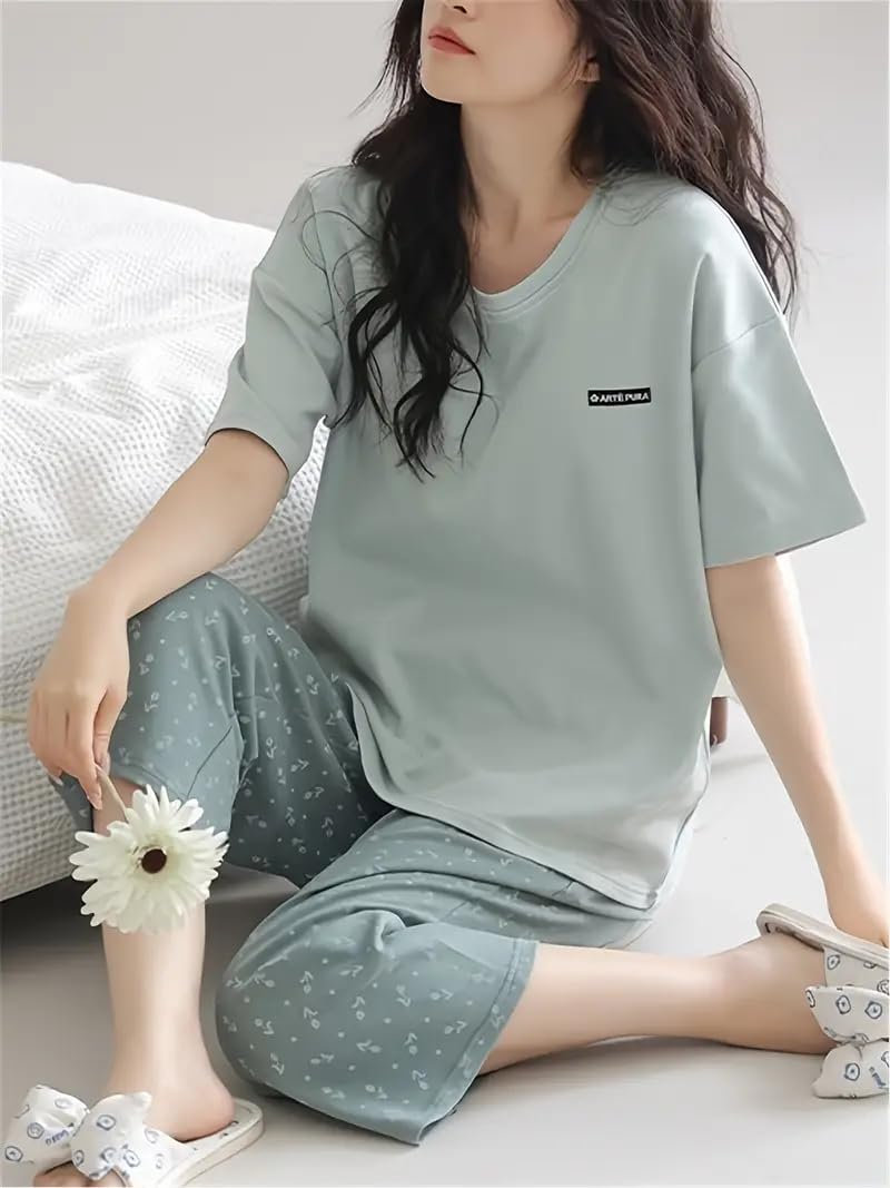 Women Printed Full Sleeve Lounge Night Suit Set - Image 22
