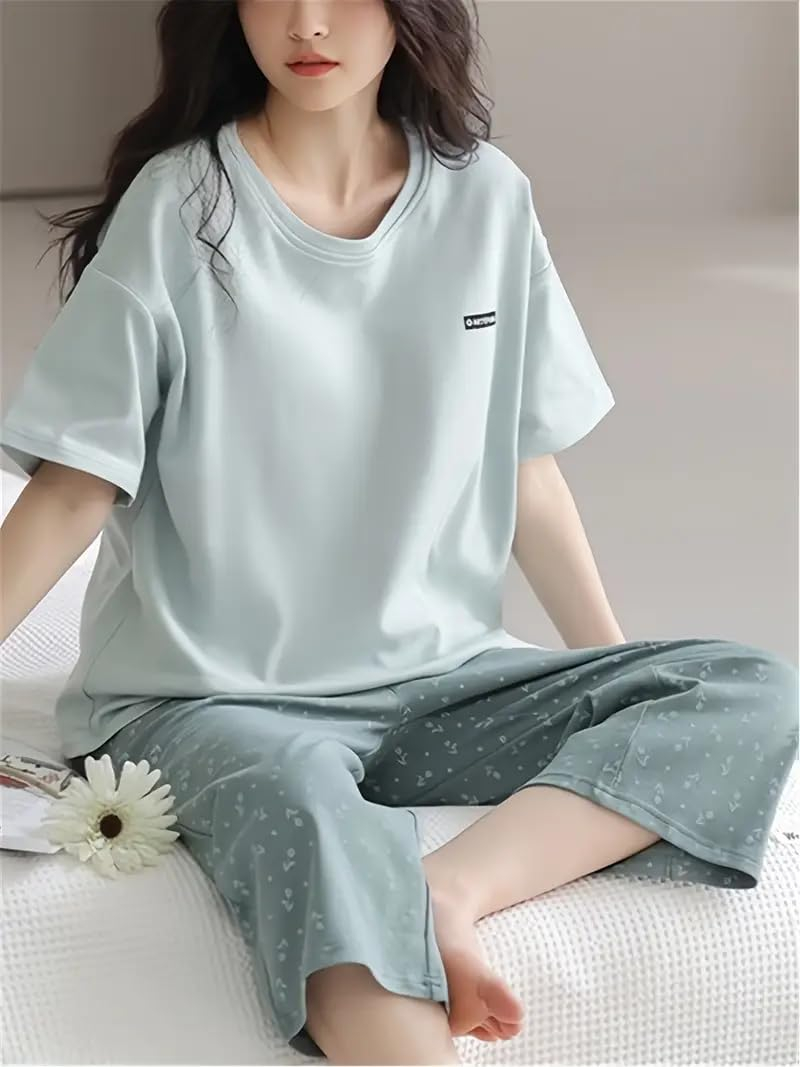 Women Printed Full Sleeve Lounge Night Suit Set - Image 24