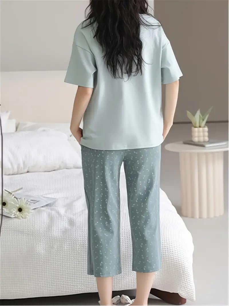 Women Printed Full Sleeve Lounge Night Suit Set - Image 25