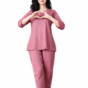 Women Comfortable Printed Night Suit Set