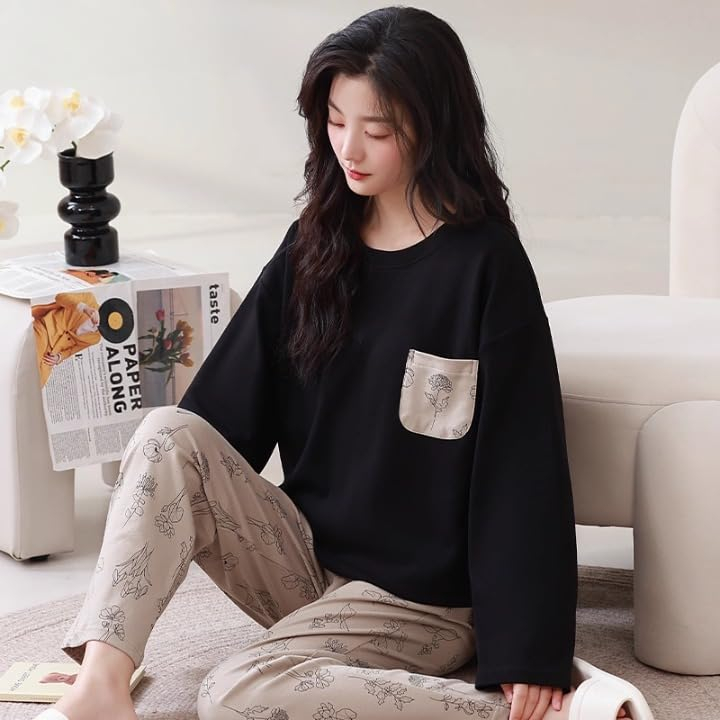 Women Full Sleeve Printed Pyjama Night Suit Set - Image 4