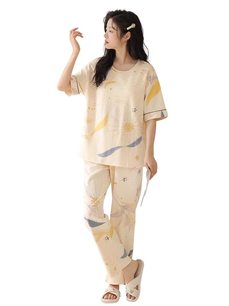 Women Full Sleeve Printed Pyjama Night Suit Set - Image 8