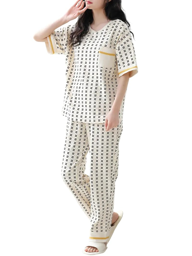 Women Full Sleeve Printed Pyjama Night Suit Set - Image 22