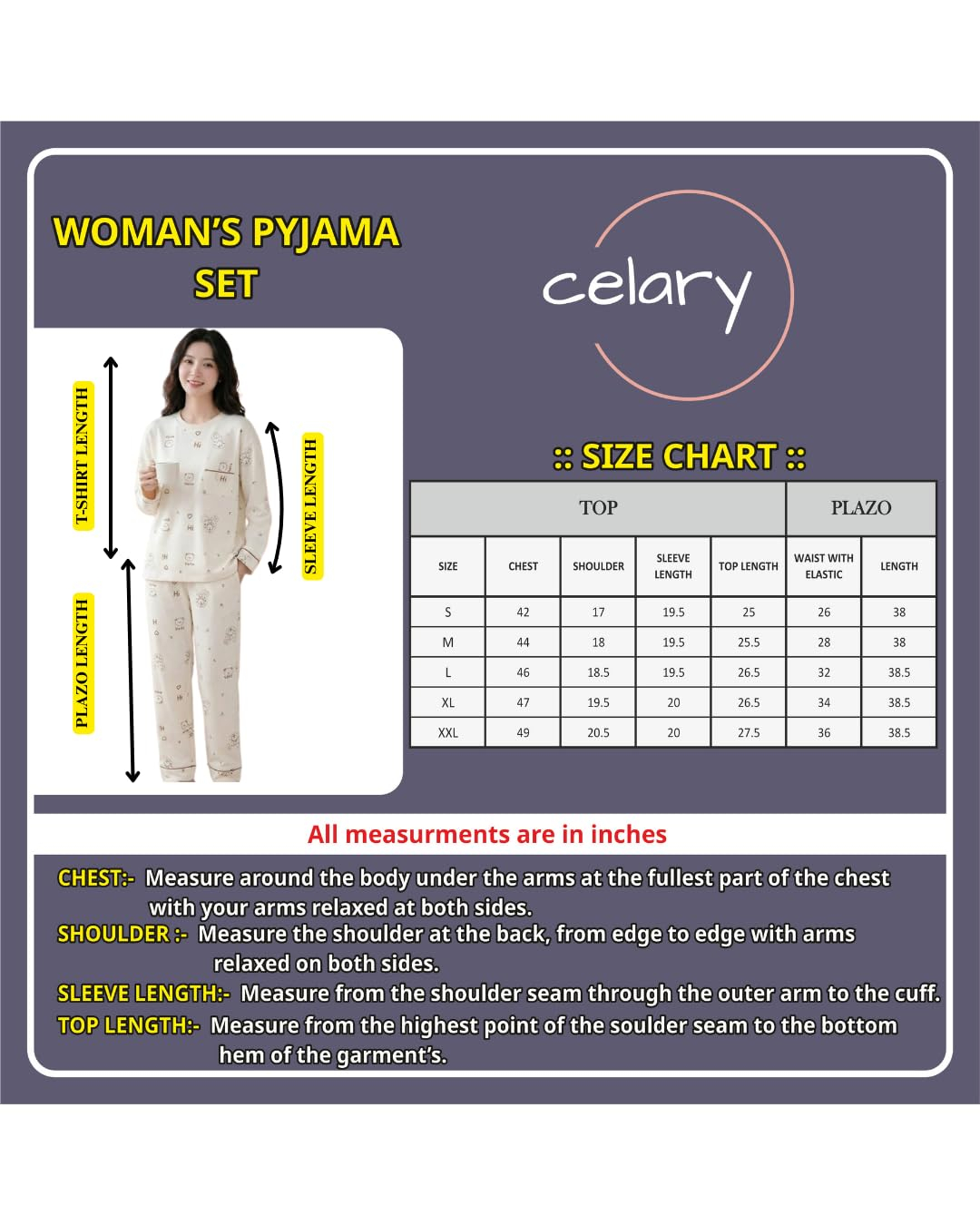 Women Full Sleeve Printed Pyjama Night Suit Set - Image 34