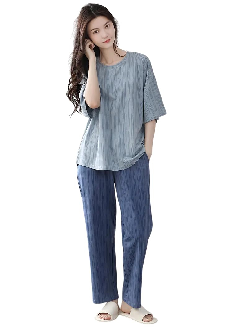 Women Full Sleeve Printed Pyjama Night Suit Set - Image 41