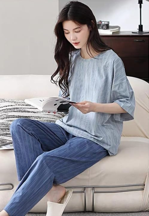 Women Full Sleeve Printed Pyjama Night Suit Set - Image 45