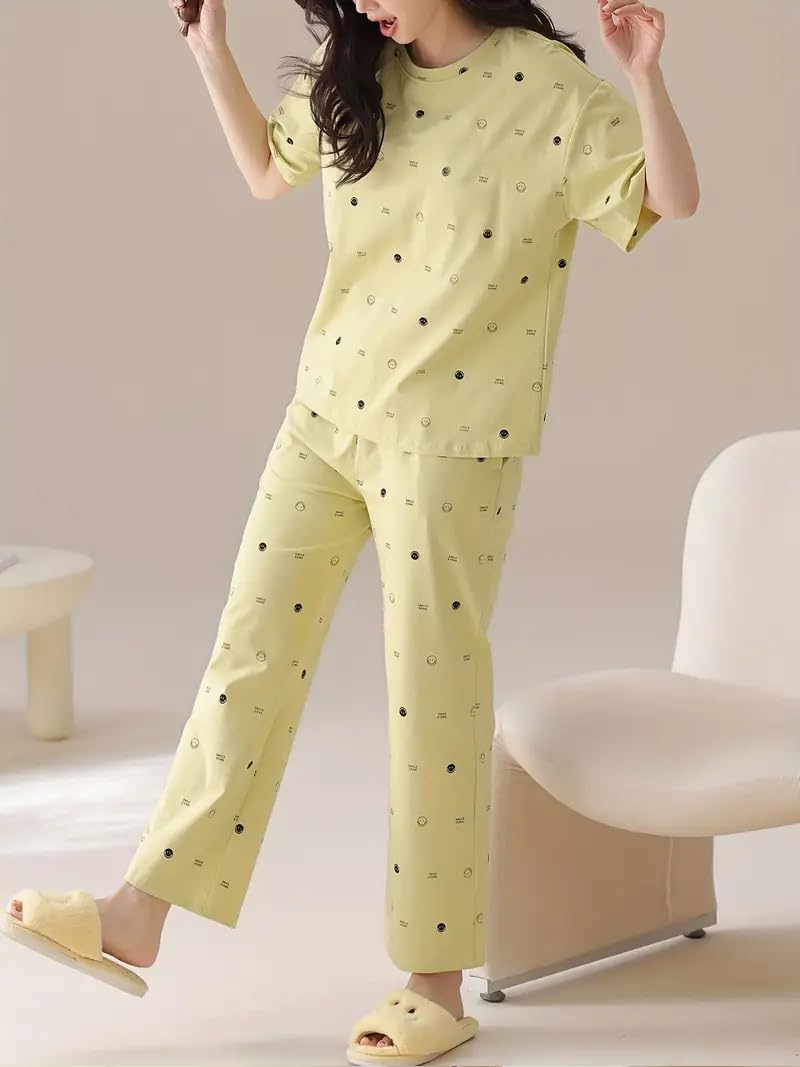 Women Full Sleeve Printed Pyjama Night Suit Set - Image 56