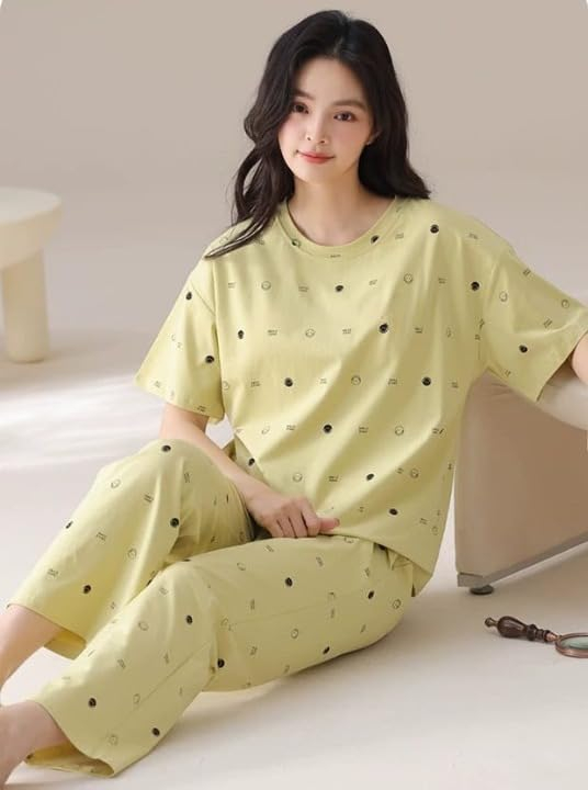 Women Full Sleeve Printed Pyjama Night Suit Set - Image 57