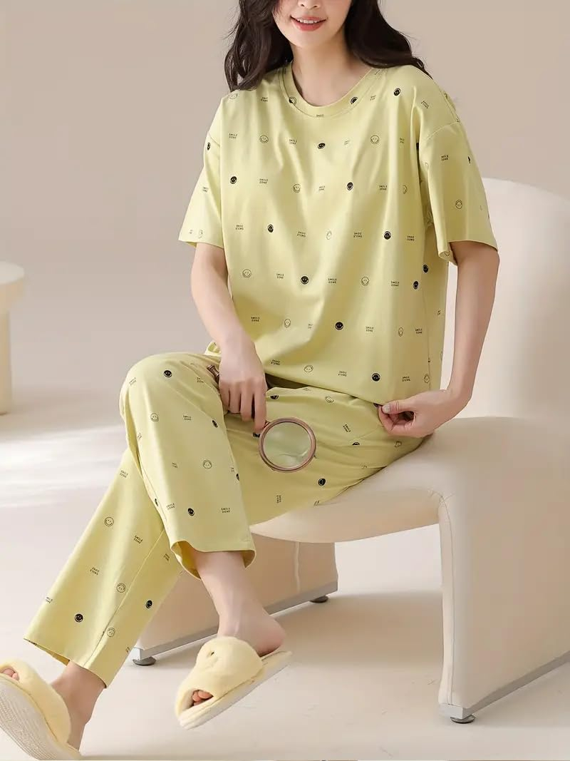 Women Full Sleeve Printed Pyjama Night Suit Set - Image 58