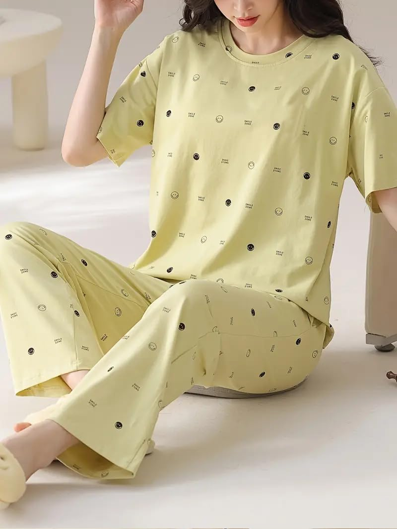 Women Full Sleeve Printed Pyjama Night Suit Set - Image 59