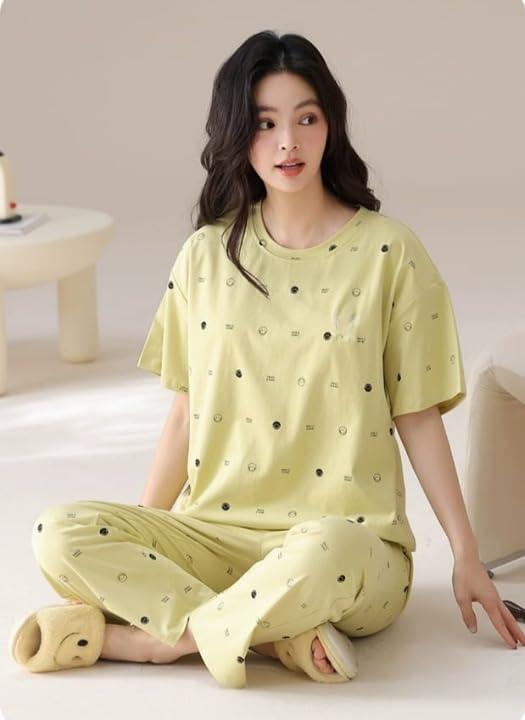 Women Full Sleeve Printed Pyjama Night Suit Set - Image 60