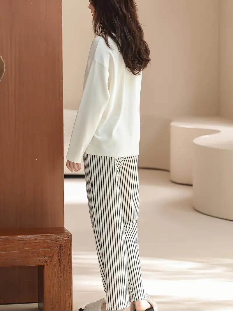 Women Full Sleeve Printed Pyjama Night Suit Set - Image 66