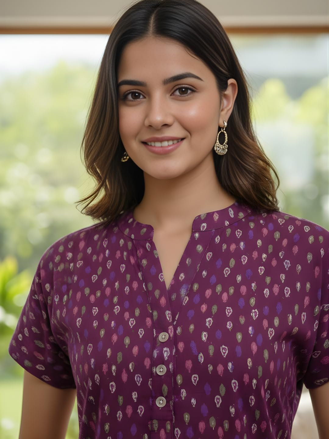 Women Pure Cotton Printed Pajama Set - Image 35