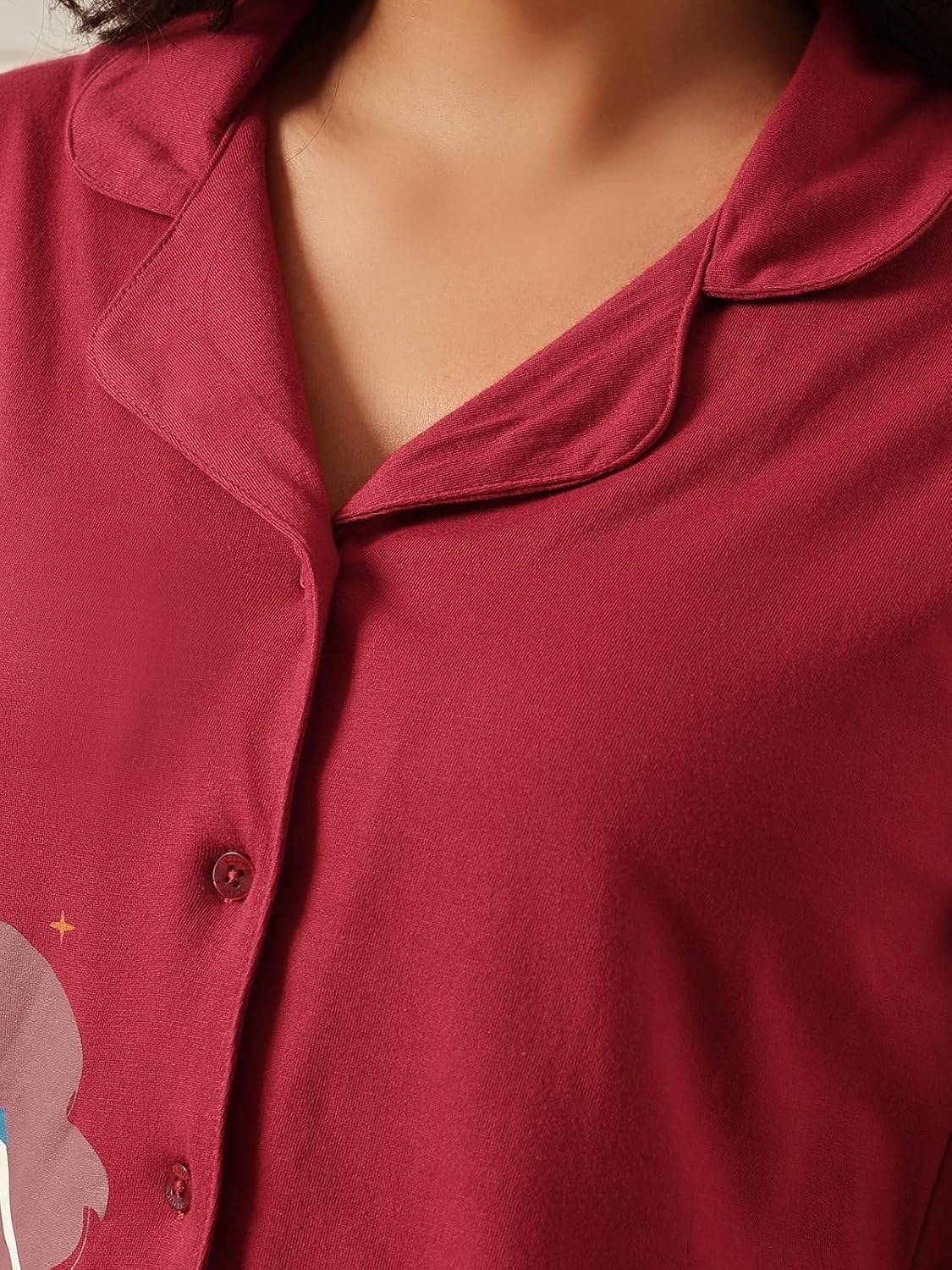 Women Cotton Button Down Pyjama Night Suit Set - Image 6