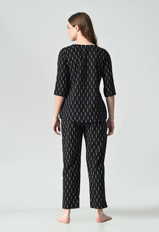 Women Printed Night Suit Set - Image 3