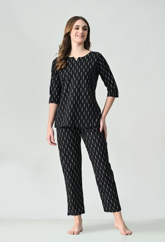Women Printed Night Suit Set - Image 4