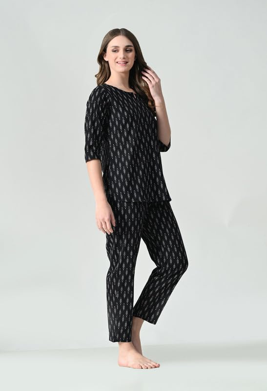 Women Printed Night Suit Set - Image 5