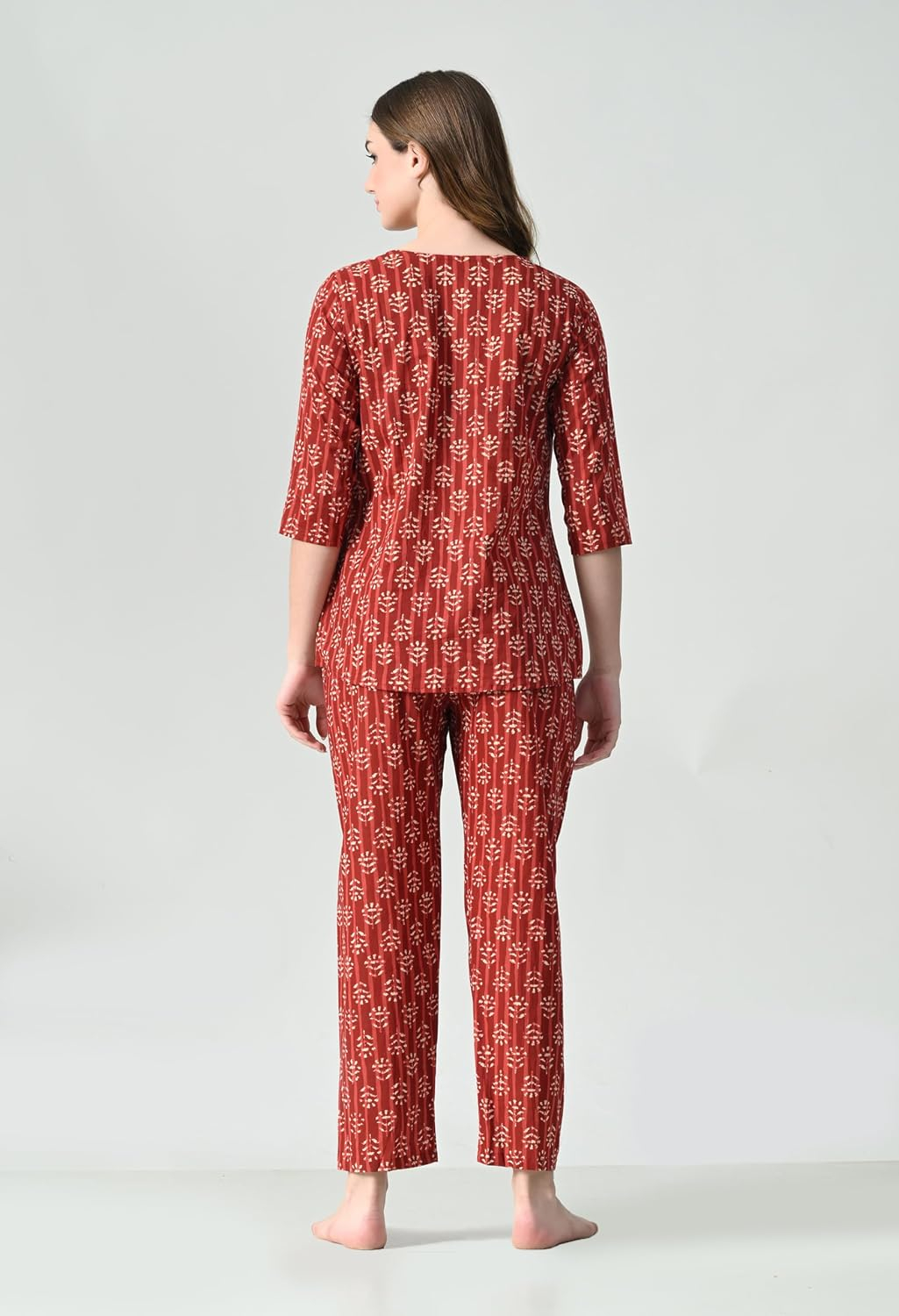 Women Printed Night Suit Set - Image 12