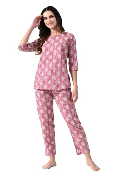 Women Printed Night Suit Set - Image 17